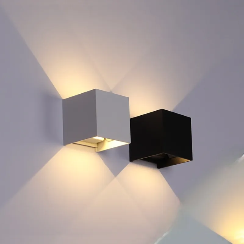 Vegglampe Moderne Svart Aluminium LED Lysarmatur Luvikno