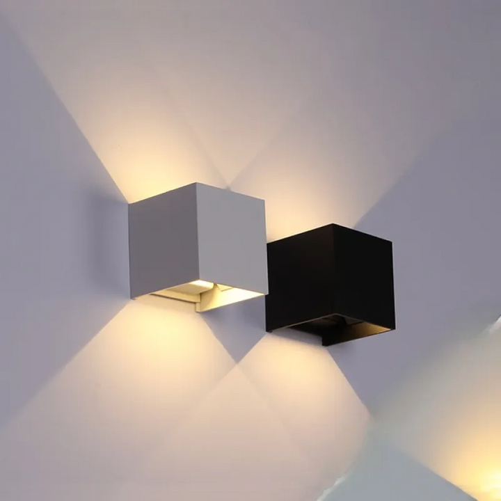 Vegglampe Moderne Svart Aluminium LED Lysarmatur Luvikno