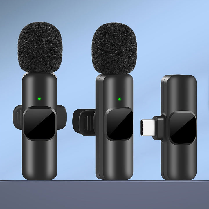 Luvikno | Trådløs Lavalier Mikrofon for Videoinnspillinger og Strømming – Kompakt Design med Høy Lydkvalitet og USB-C Tilkobling