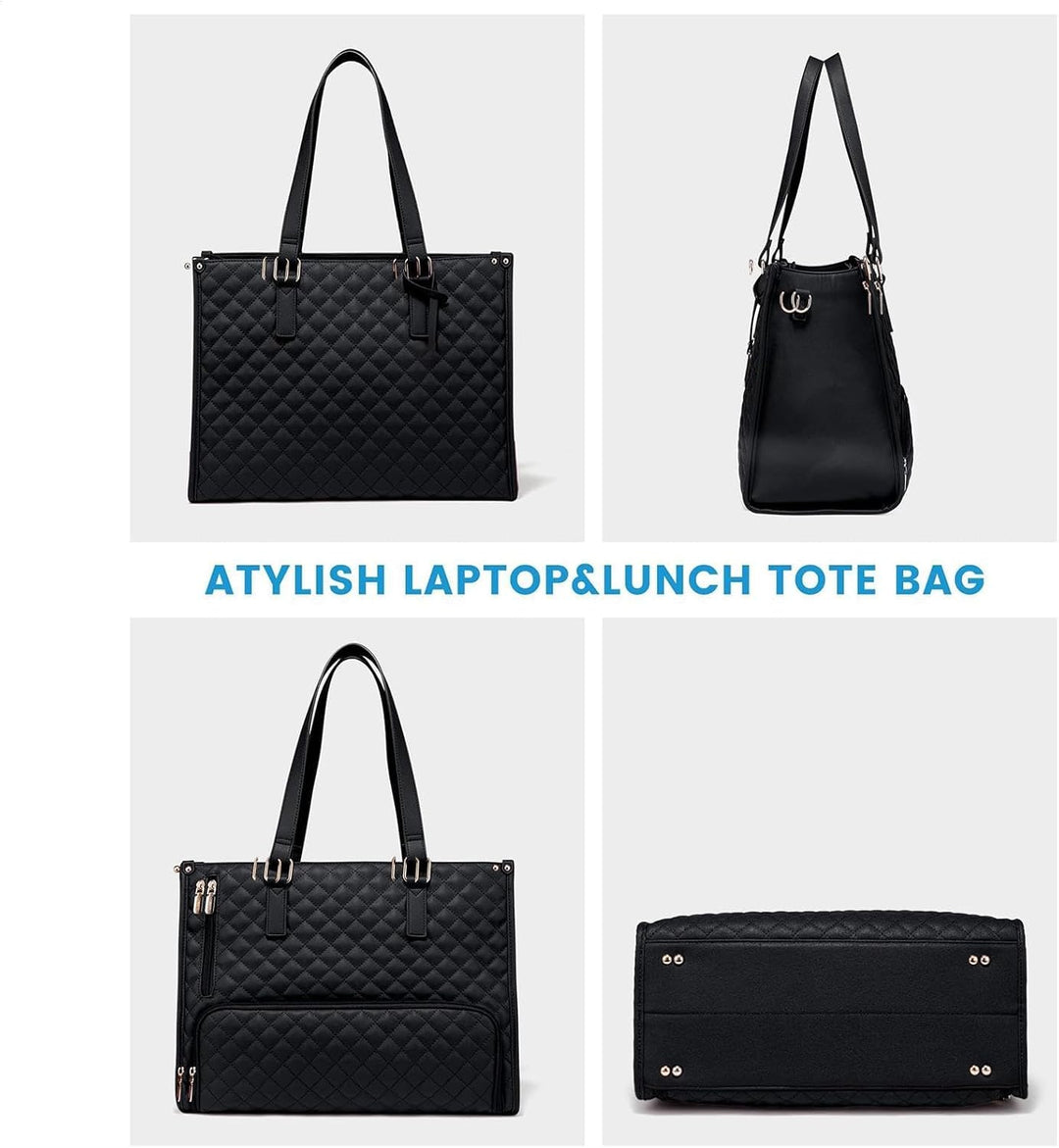 2-i-1 Isolert Lunsj- og Laptop Tote for Arbeid og Reise | Luvikno