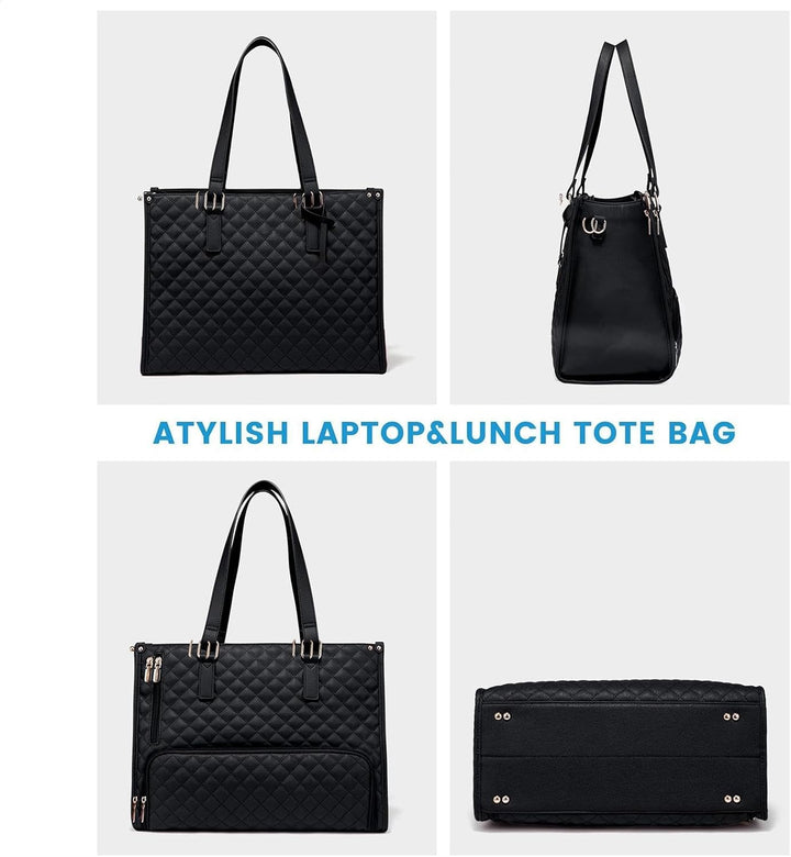 2-i-1 Isolert Lunsj- og Laptop Tote for Arbeid og Reise | Luvikno
