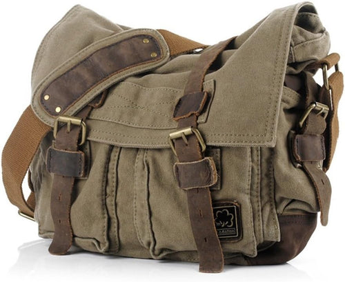 RetroCarry Bag – Vintage Canvas Skulderveske for Laptoper Luvikno