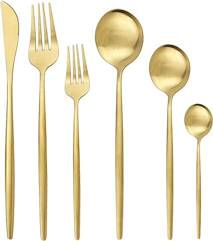 Luvikno | Minimalistisk Bestikk 36 Stykker I Rustfritt Stål: Eleganse Og Holdbarhet