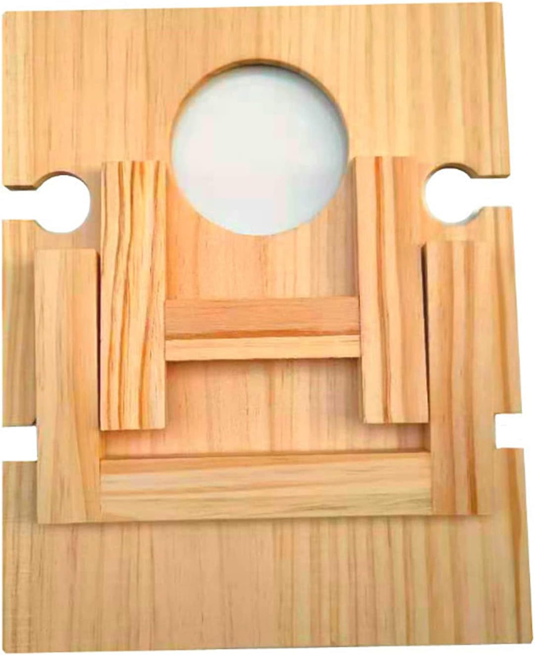Luvikno | Bærbar Vintabell Vinlora FoldWood | Sammenleggbar & Mobil | Laget av Tre | Med Flaske- og Glassholder | For Piknik, Hage & Camping
