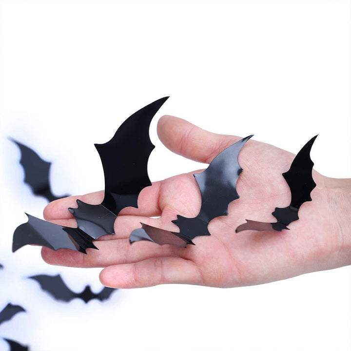 Bats Veggdekorasjonsklistremerker - Halloween Dekorasjonsklistremerker For Hjemmedekor (120 Stk) Luvikno