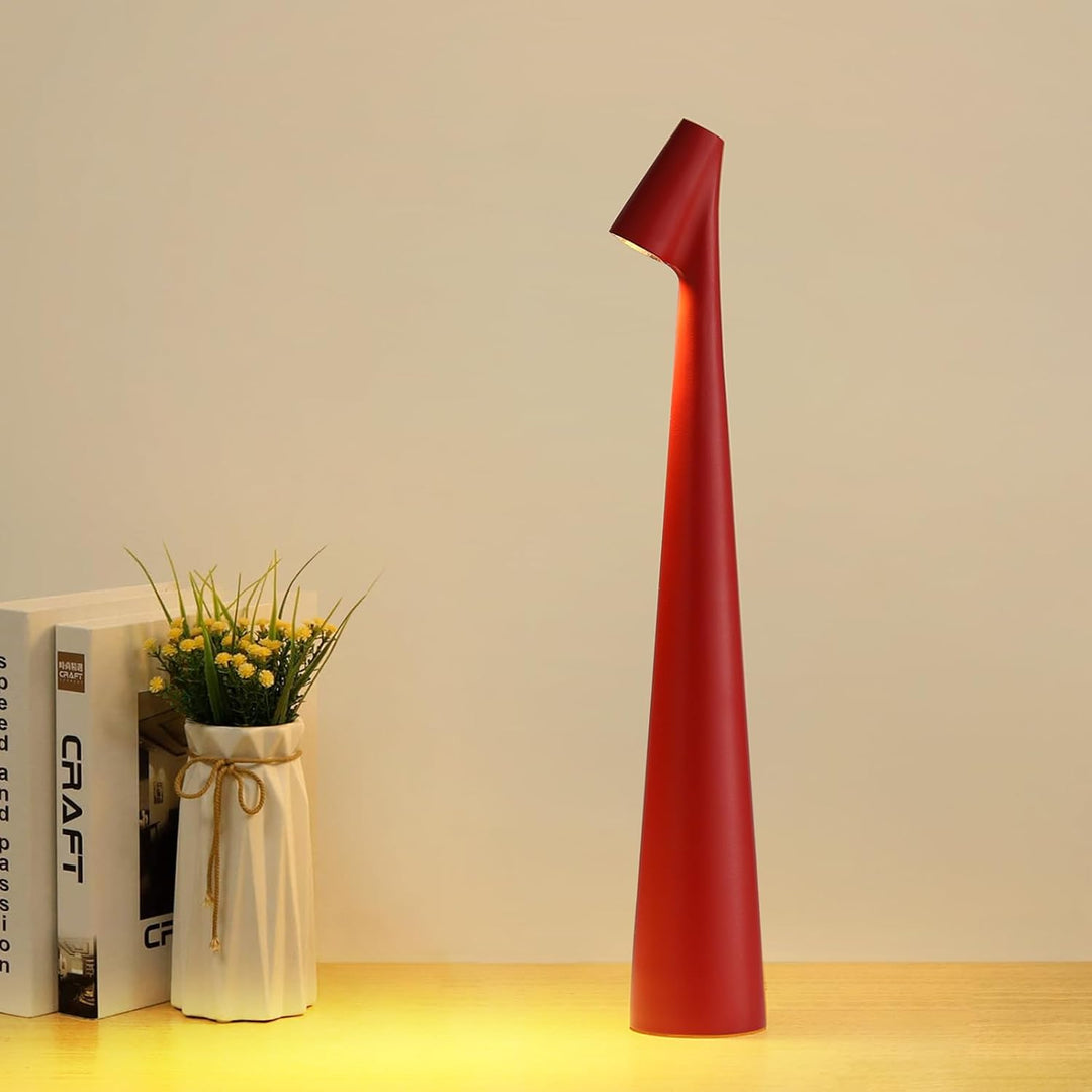 Bordlampe Moderne Rød Metall LED Lys Luvikno