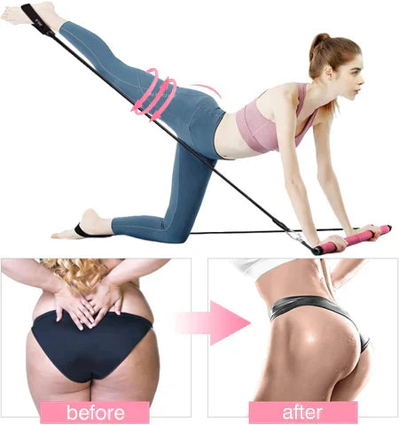 PilatesCore – Fullstendig Pilates Bar Sett for Hjem Luvikno