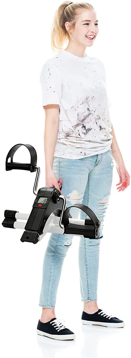 Mini-Home Trainer Fitness Bike Leg Trainer med LCD Display | Luvikno