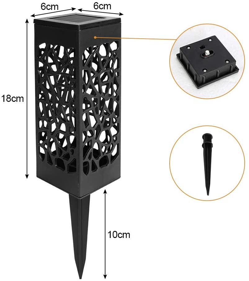 12X Solar Lights LED Sti Lys Hage Belysning | Luvikno