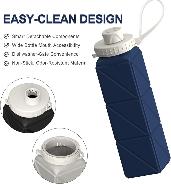 FlexiBottle – Kompakt Silikon Flaske 610ml Luvikno