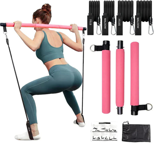 PilatesCore – Fullstendig Pilates Bar Sett for Hjem Luvikno