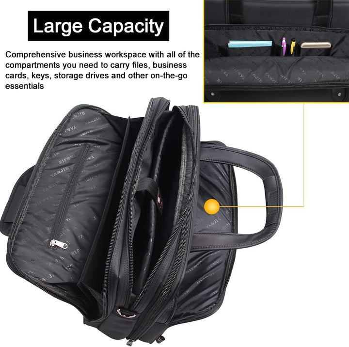 Herre Canvas Laptop- og Business Tote Bag | Luvikno