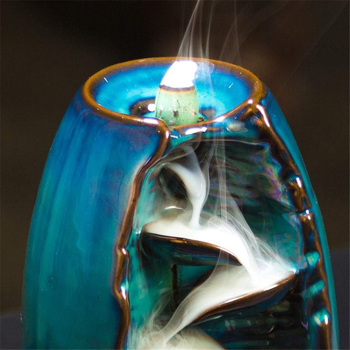 Mountain Incense Holder + GRATIS 7 Autentiske Kegler av Naturlige Dufter Luvikno