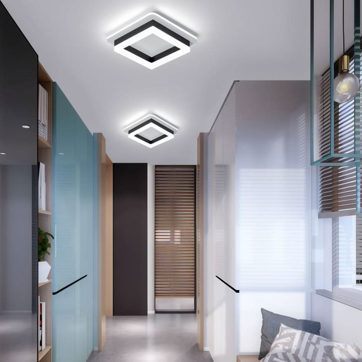 Luvikno | Firkantet LED Taklampe for Moderne Interiører
