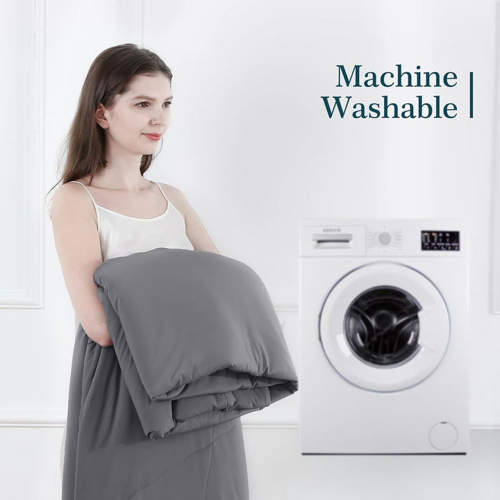 Ultra Soft Cloudy 3D Cooling Comforter  Extreme Q Max 0.5-Grå | Luvikno