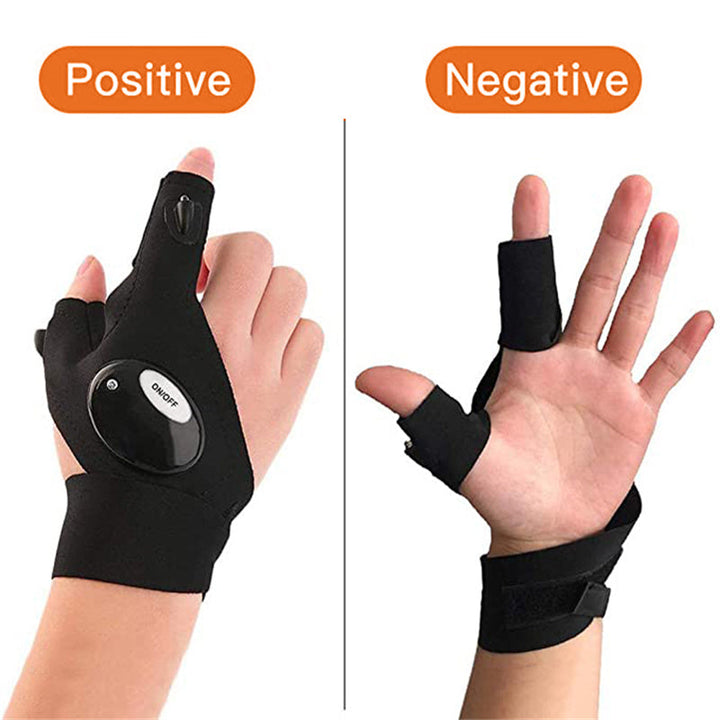 Praktiske LED-hansker med vanntette lys | Luvikno