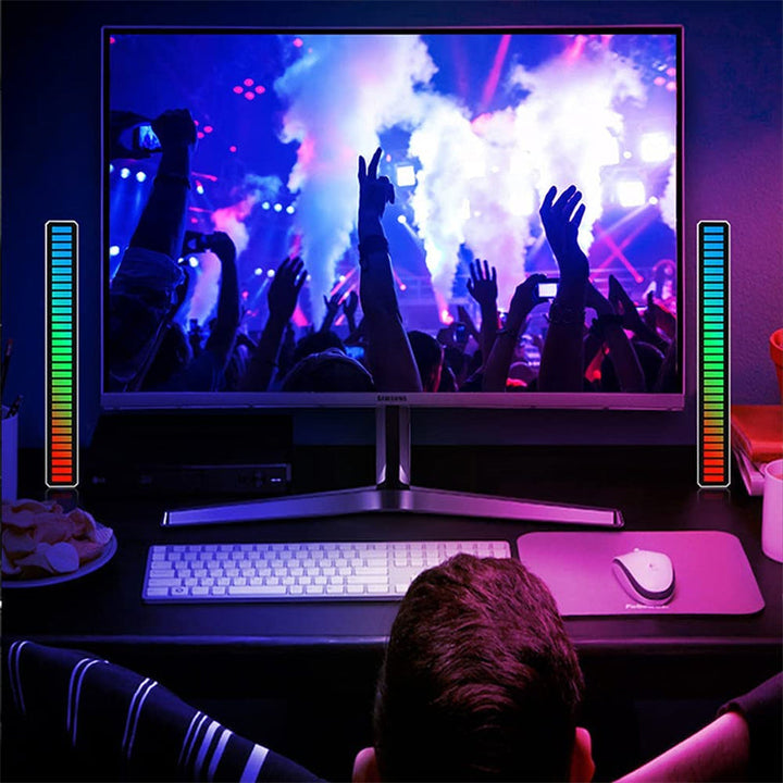 Trådløs lydaktivert RGB lysstripe | Luvikno