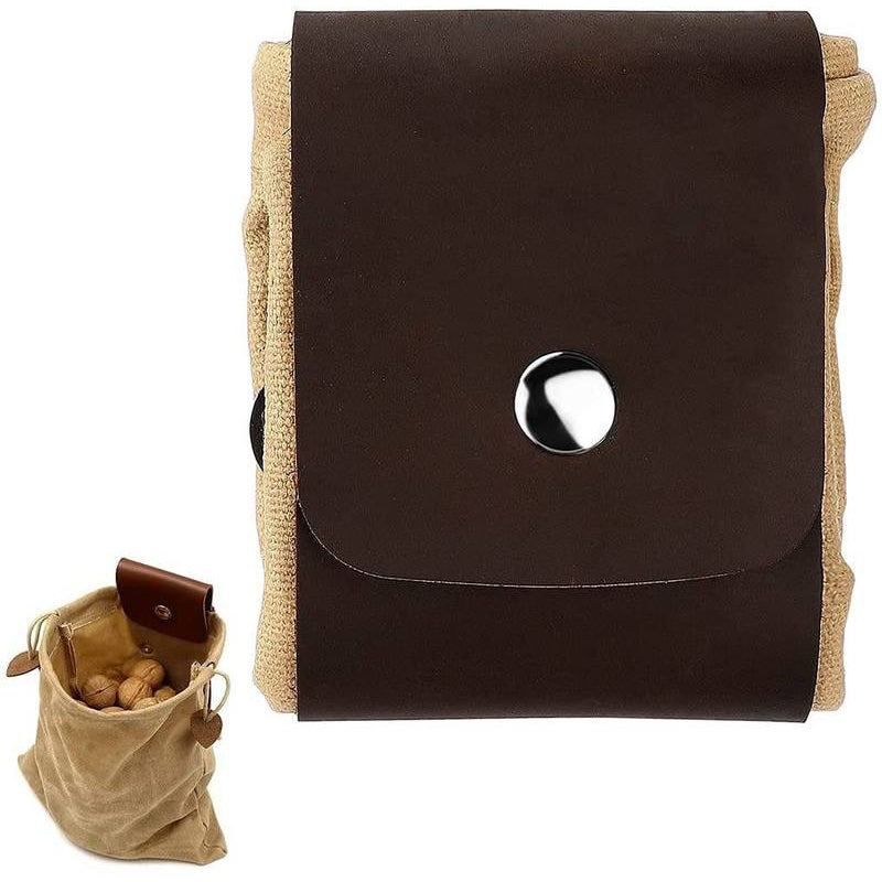 Dimoohome™ Lærrete og kanvas bushcraft bag | Luvikno