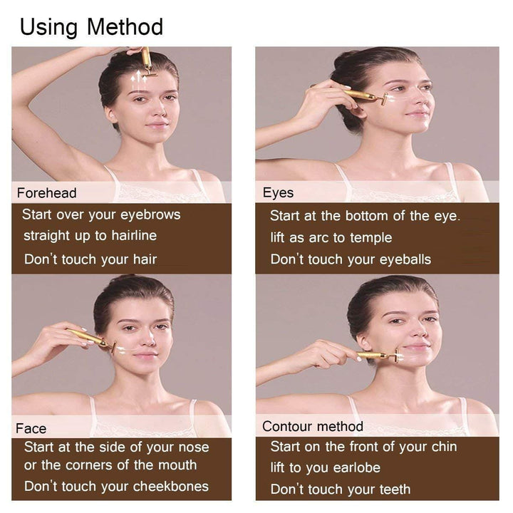 Facial T-Bar Gull Massager | Luvikno