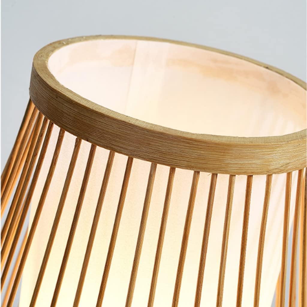 Zen-Inspirert Bambus Bordlampe for Soverom og Stue Luvikno