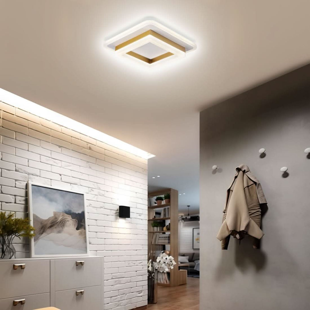 Luvikno | Firkantet LED Taklampe for Moderne Interiører