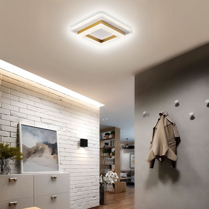 Luvikno | Firkantet LED Taklampe for Moderne Interiører