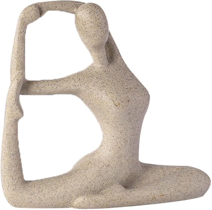 ZenJoy Kvinne i Yoga Figur – Moderne Interiørdekorasjon laget av Resin | Luvikno