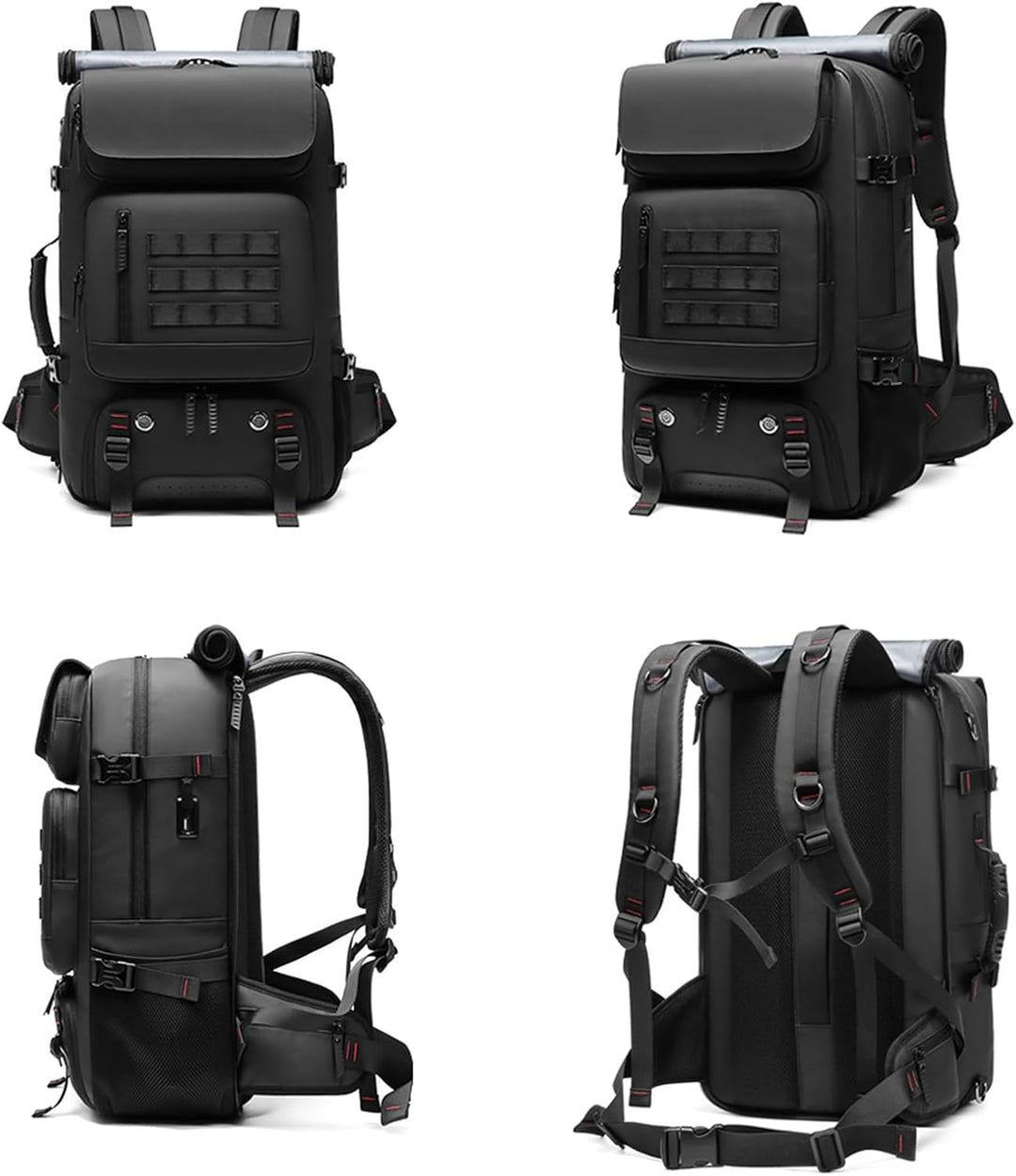 50L Vanntett reise ryggsekk med skomerke og USB-port | Luvikno