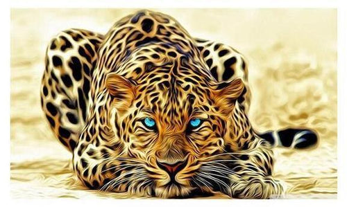 Leopard på jakt - GemPaint Kit | Luvikno