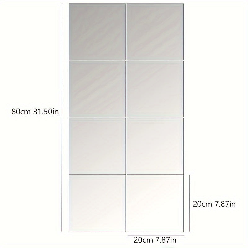 EleganceMirror – Luksus 3D Akryl Speilfliser Sett Luvikno