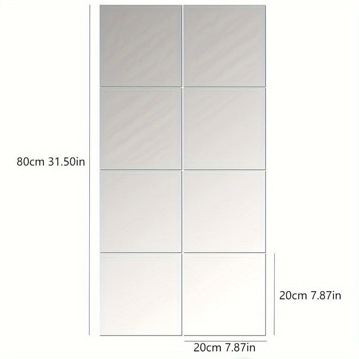 EleganceMirror – Luksus 3D Akryl Speilfliser Sett Luvikno