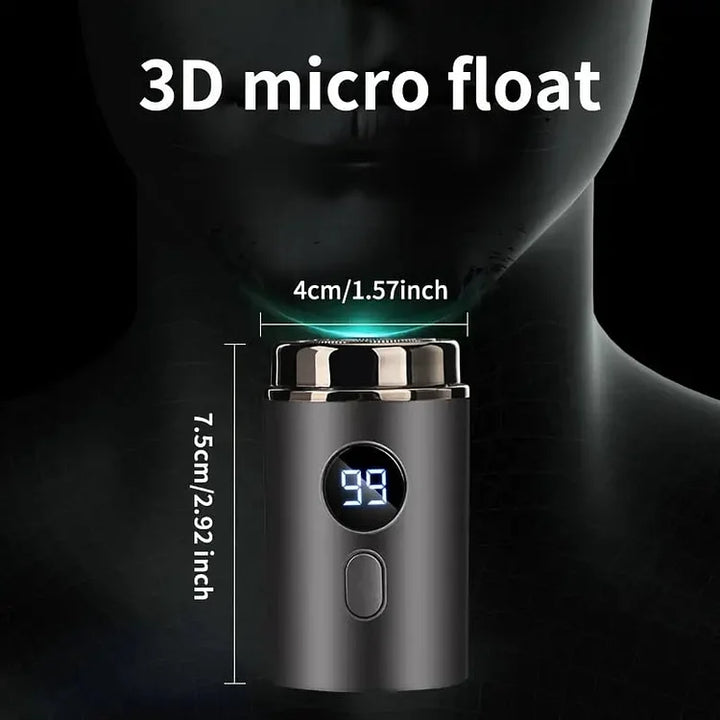Luvikno | TrimTech Pocket Shaver | Kompakt og kraftig elektrisk barbermaskin for glatt hud på farten