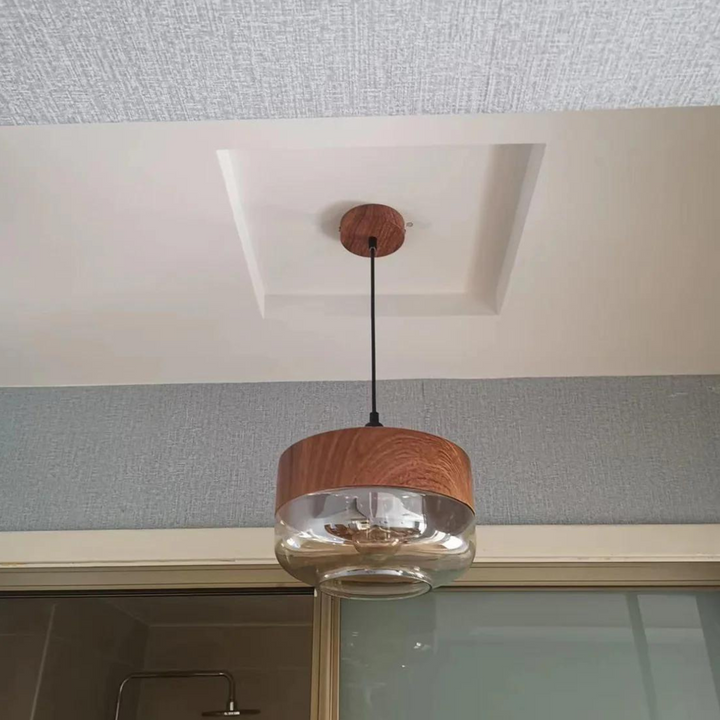 Stilig skandinavisk tre taklampe - NordLuna | Luvikno