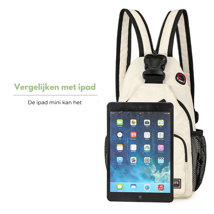 Luvikno | Damers Crossbody Bag - Lerrets utendørs skulderveske med flere bærealternativer