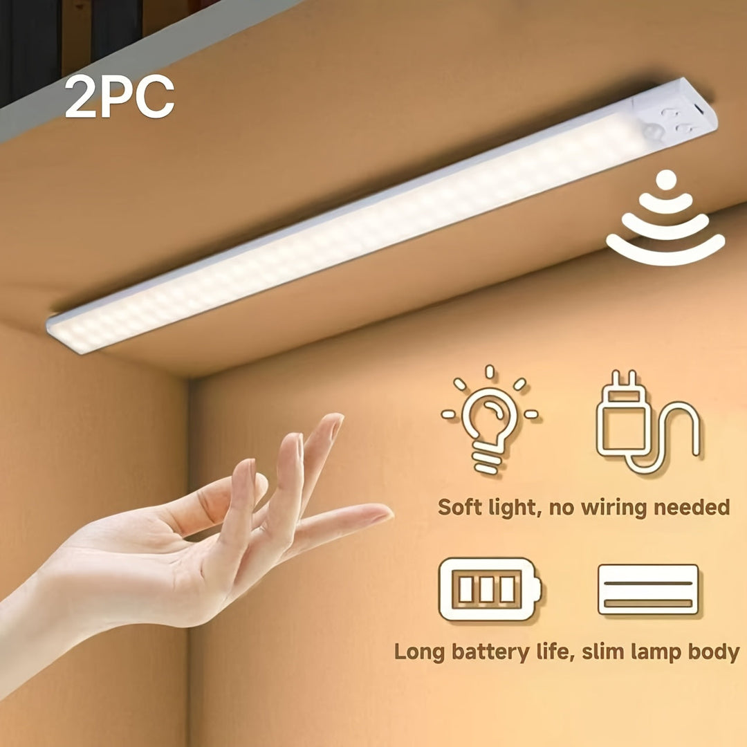 LED Under-Cabinet Light med bevegelsessensor 2-pakning | Luvikno