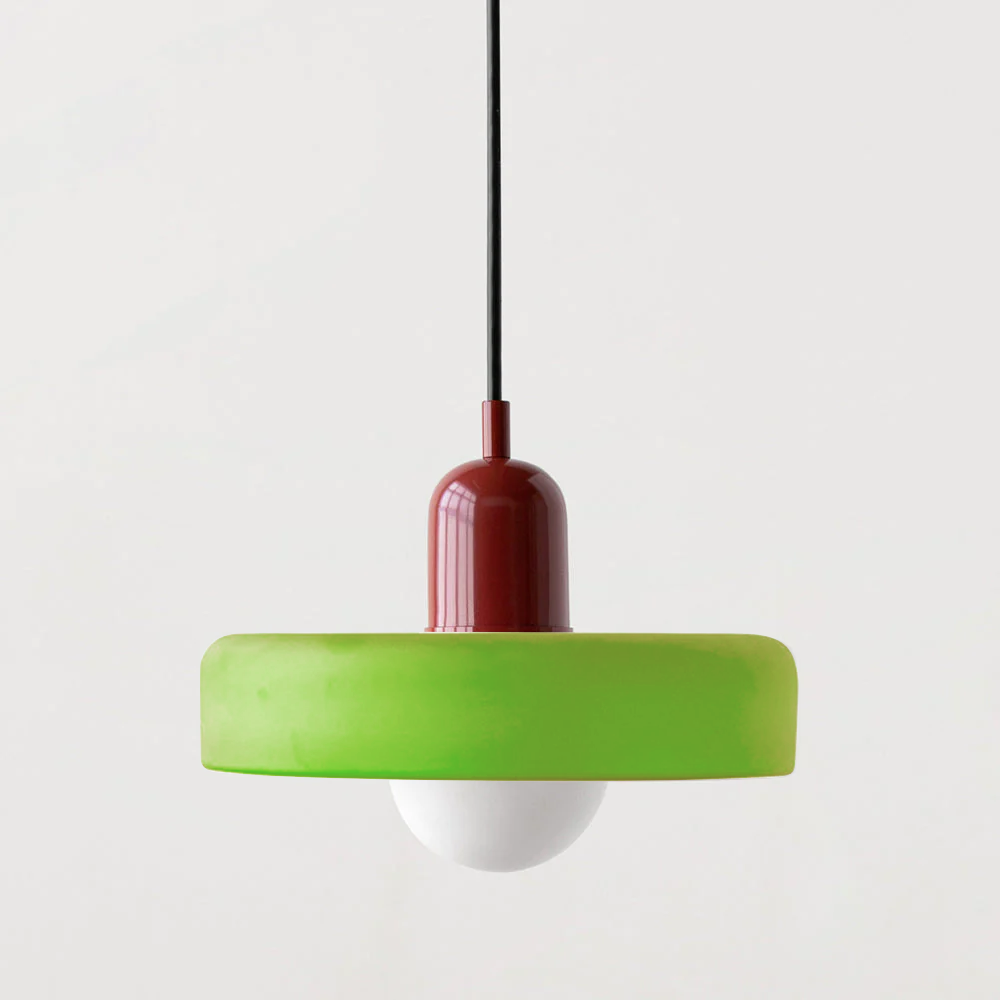 Fargerik Bauhaus-Stil Pendellampe - StiloGlas | Luvikno