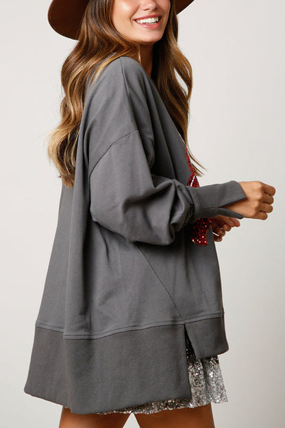 Luvik | Joulumakeiset Mukit Paljetit Rennot Lörpöttelypusero