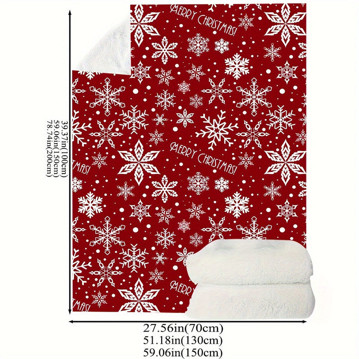 FestiveSnuggle - Luksus Jule Fleece Teppe for Høytiden Luvikno
