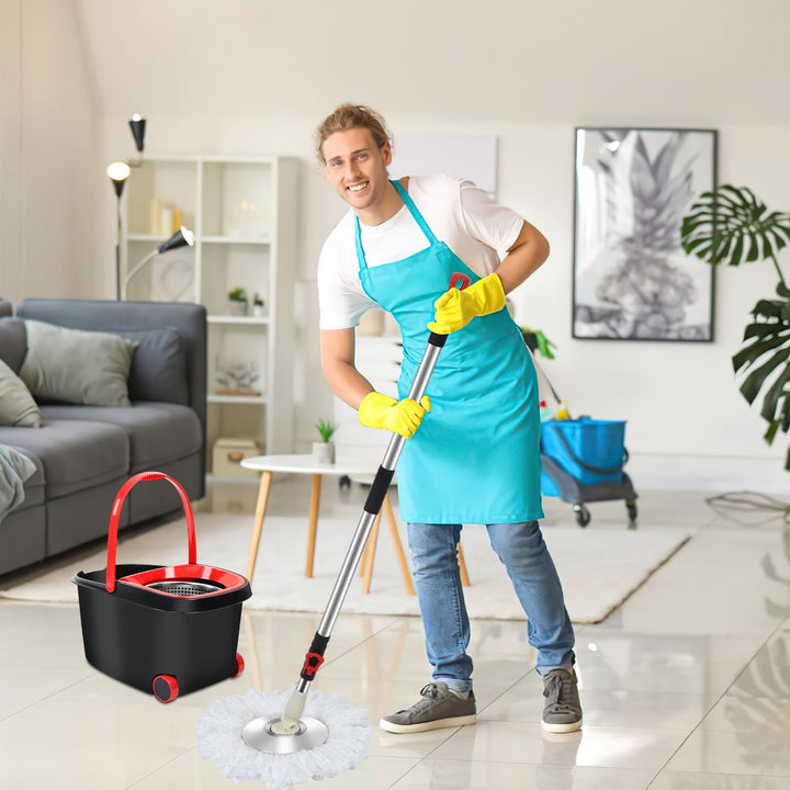 Moppesett Gulvmopp med bøtte | Luvikno