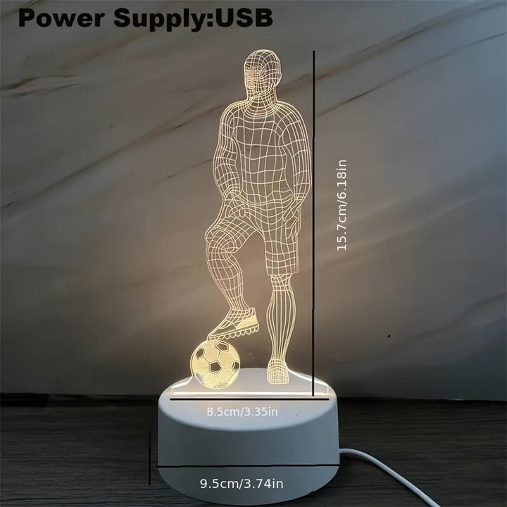 SportVision - 3D LED Fotball Nattlys Luvikno