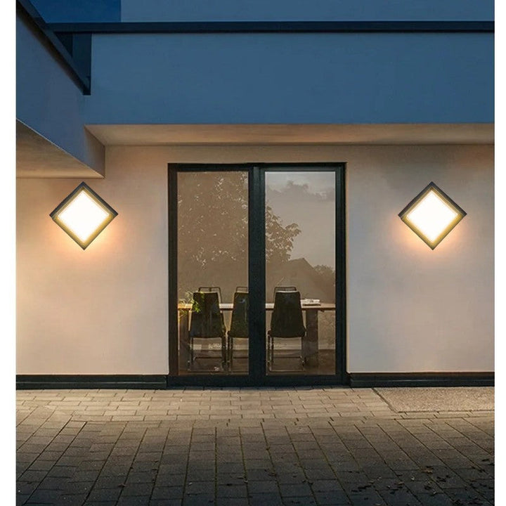 Bevegelsessensor utendørs vegglampe – Moderne aluminiumdesign | Luvikno