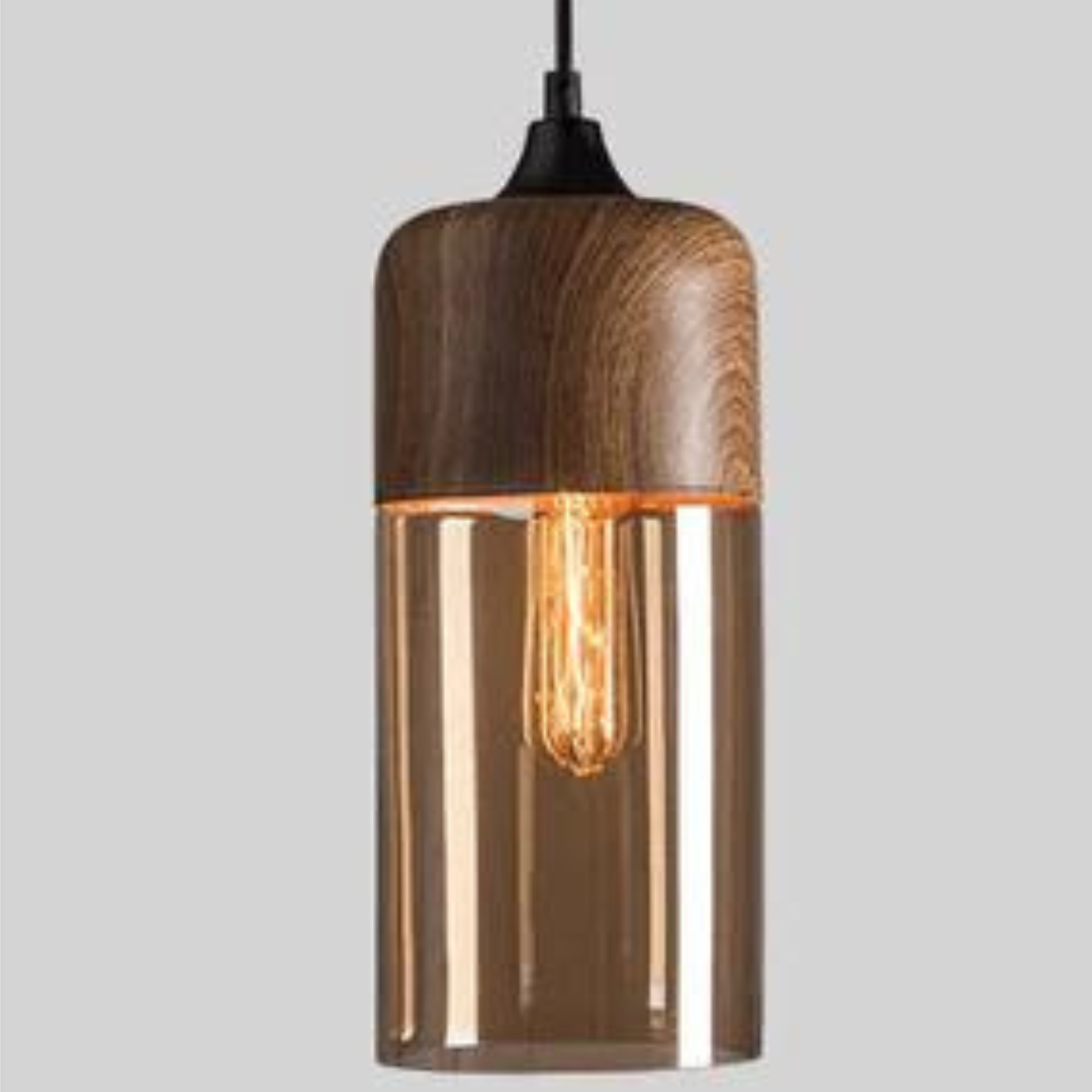 Stilig skandinavisk tre taklampe - NordLuna | Luvikno