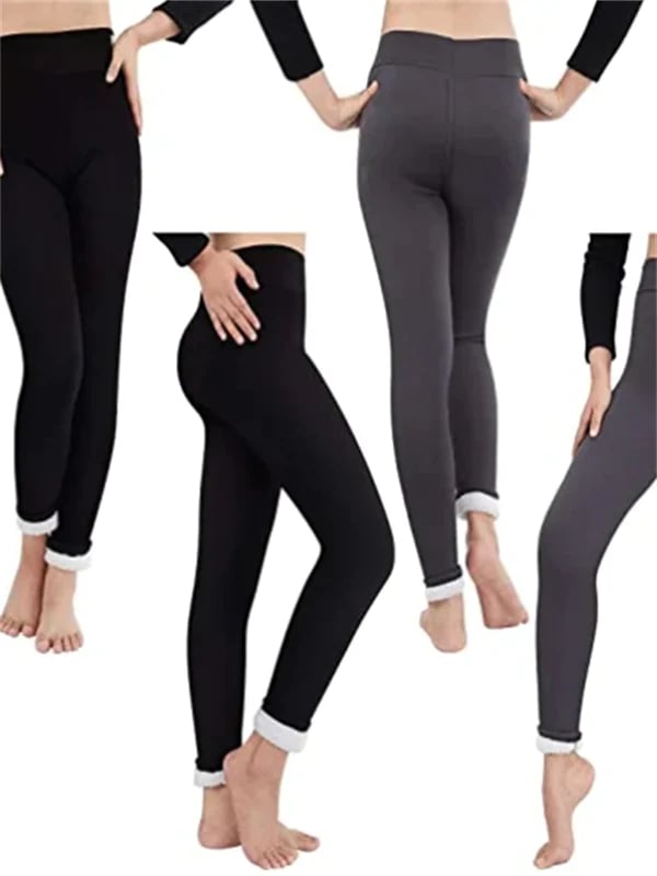 Luvik | Kvinners vinterbukser fleece - Varme leggings med formende effekt