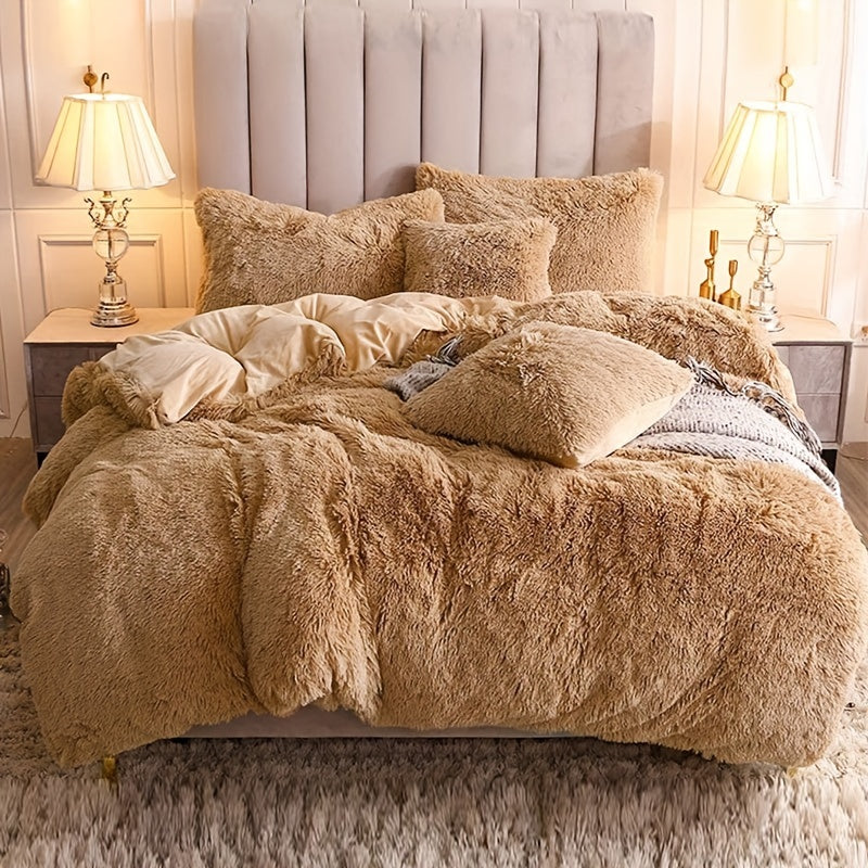 Luvikno | Ultra Soft Plush Duvet Cover Set with Zipper - Luksus & Komfort