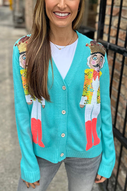 Luvik | Joulupähkinämurskaaja Pailletit Vapaa-ajan neuletakki