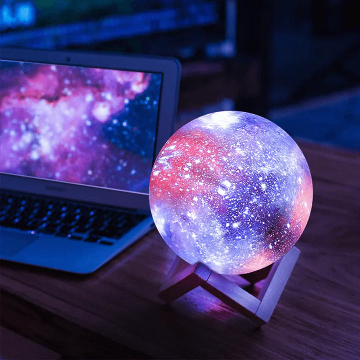 Luvikno | Moonbright Lampe - Drømmete Stjerner Nattlampe med Oppladbar Touchkontroll