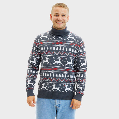 Luvik | Stilig Highneck julegenser - Herrer