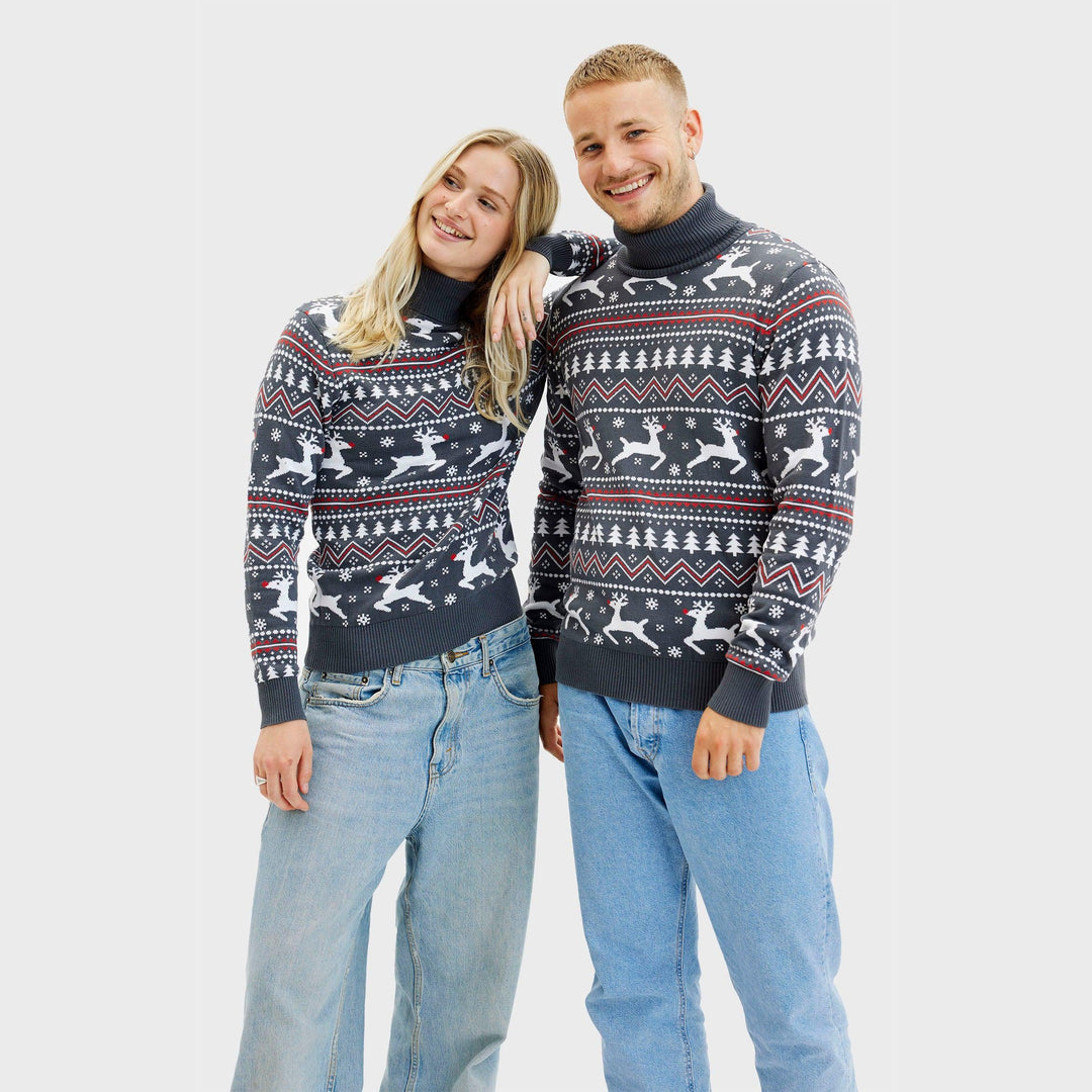 Luvik | Stilig Highneck julegenser - Herrer
