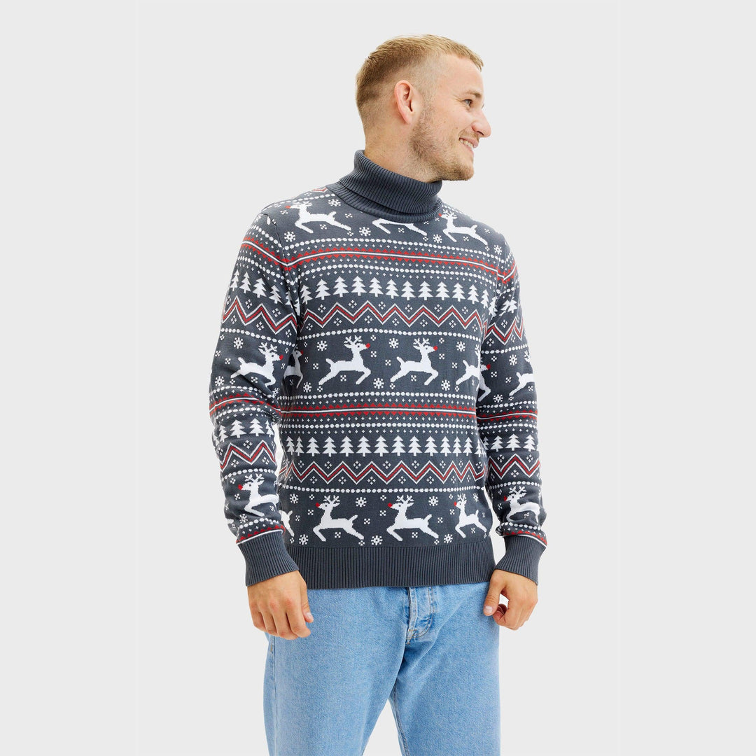 Luvik | Stilig Highneck julegenser - Herrer