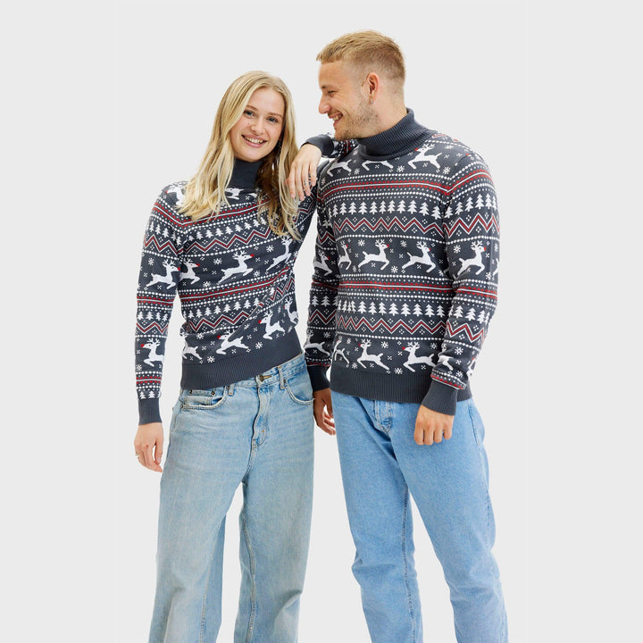 Luvik | Stilig Highneck julegenser - Herrer
